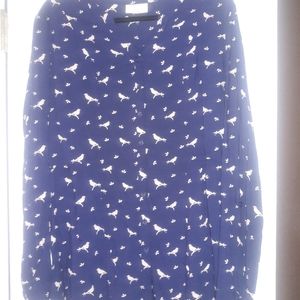 Modcloth Navy Bird Tunic XL